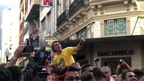 Candidato presidencial apuñalado en plena campaña electoral en Brasil